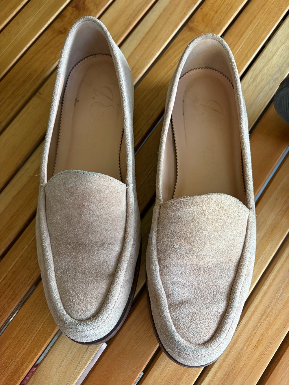 J. Crew Winona Suede Penny Loafer Slip On Tan Shoes Women's